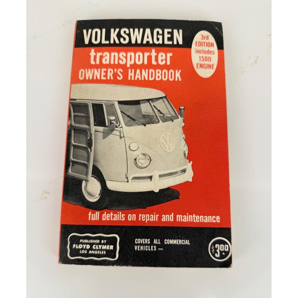 Volkswagen Transporter Owner's Handbook Clymer 3rd Ed 1500 Engine Repair Manual
